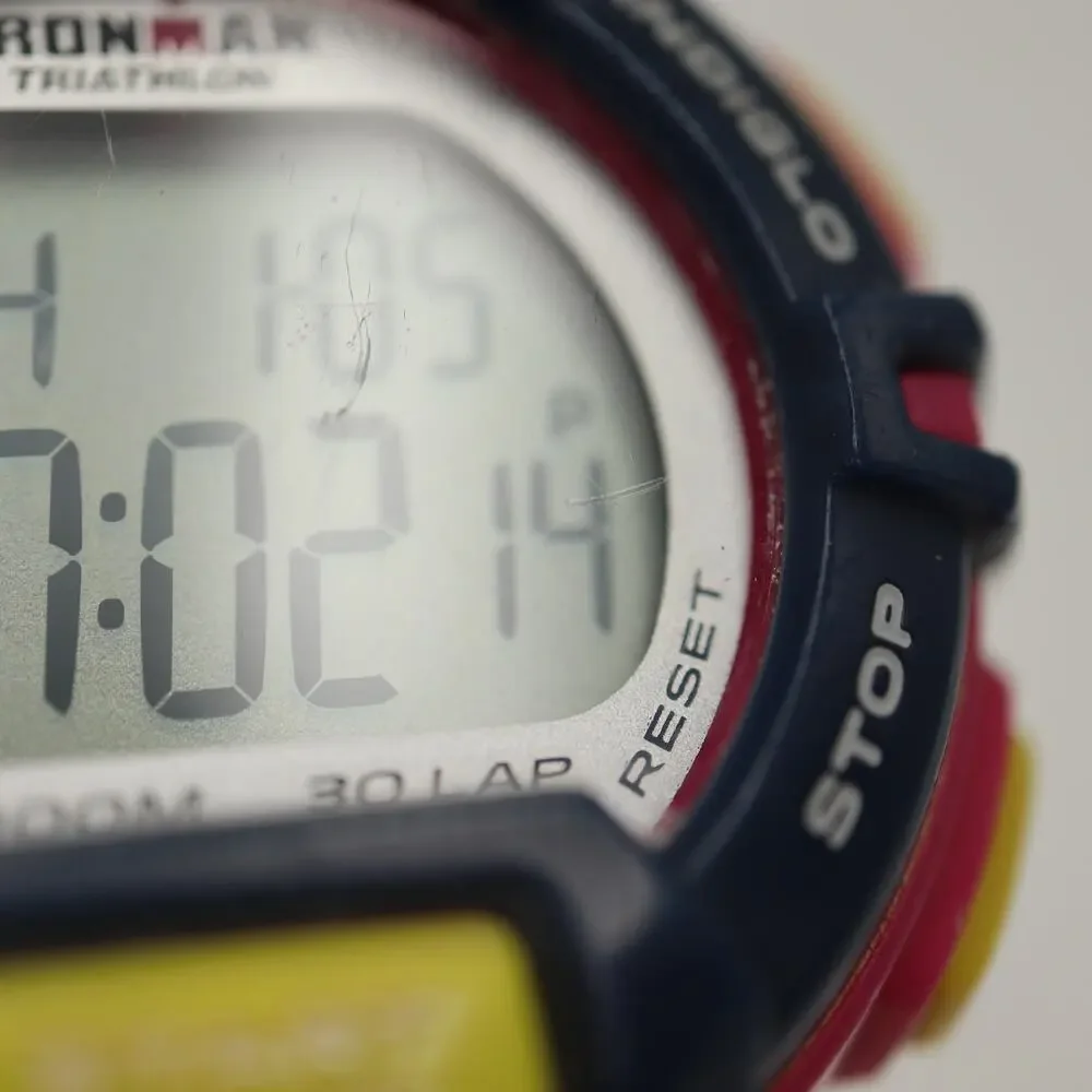 Timex Ironman Triathlon Rugged 30 Womens 41mm Watch Pink Retro w New Battery